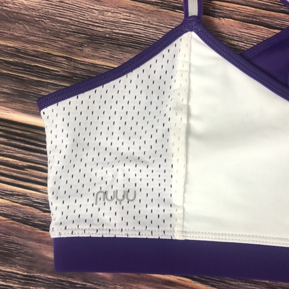 NUYU LSU Louisiana State University Tigers NEW Sports Bra Keyhole Womens - Picture 3 of 5